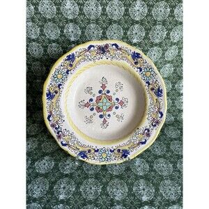 Meridiana Ceramiche Made in Italy Ceramic Plate Shallow Pasta Bowl 8.5”